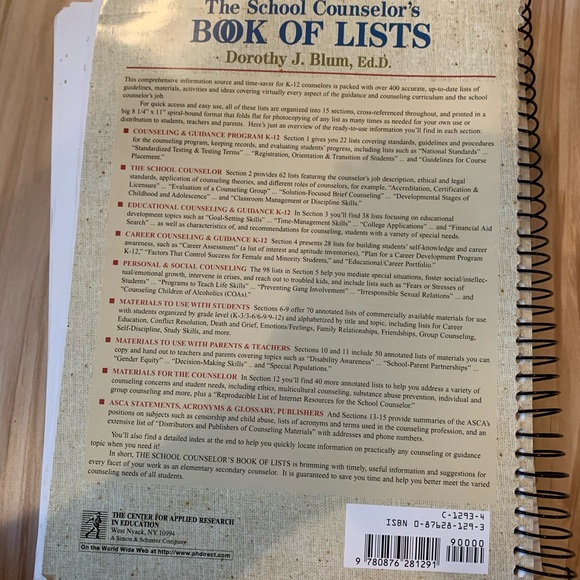 The School Counselors Book of Lists! - Picture 10 of 12